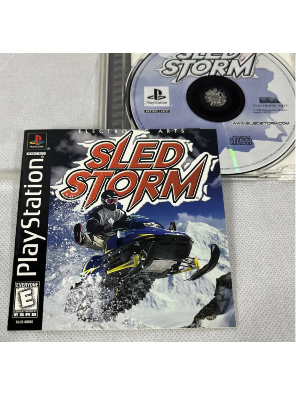 Sled Storm (Sony PlayStation 1, 1999) Snow Mobile Racing PS1 CIB English Tested